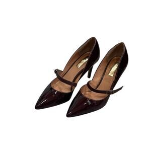 Women’s Patent Leather Brown Halogen Pumps, Classics Heels Size 6